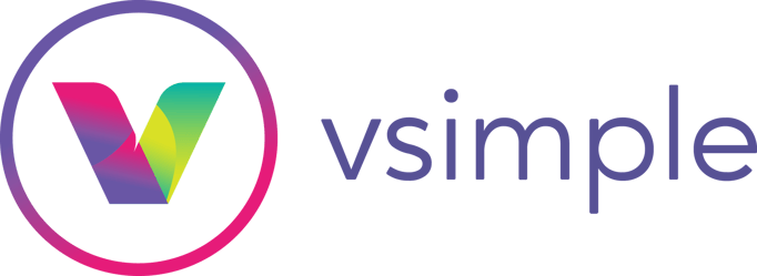 Vsimple horizontal logo in color